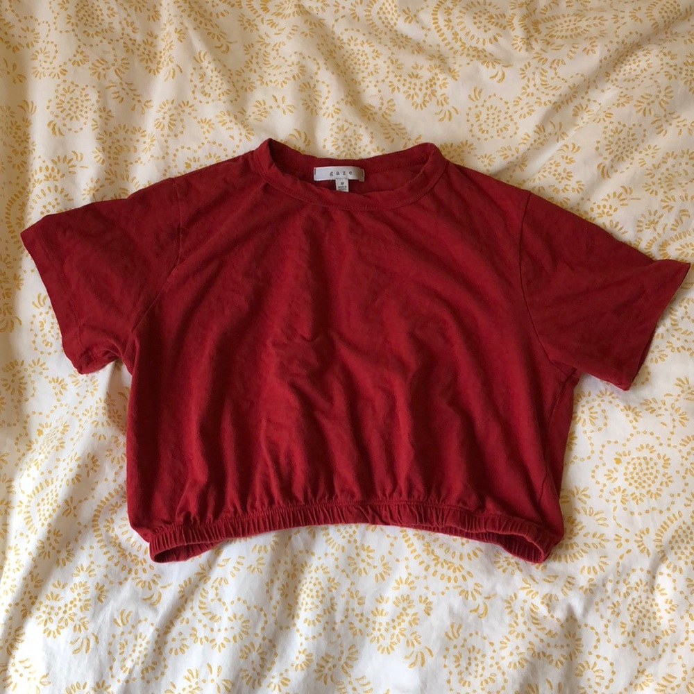 Comfy cropped shirt made in Mexico